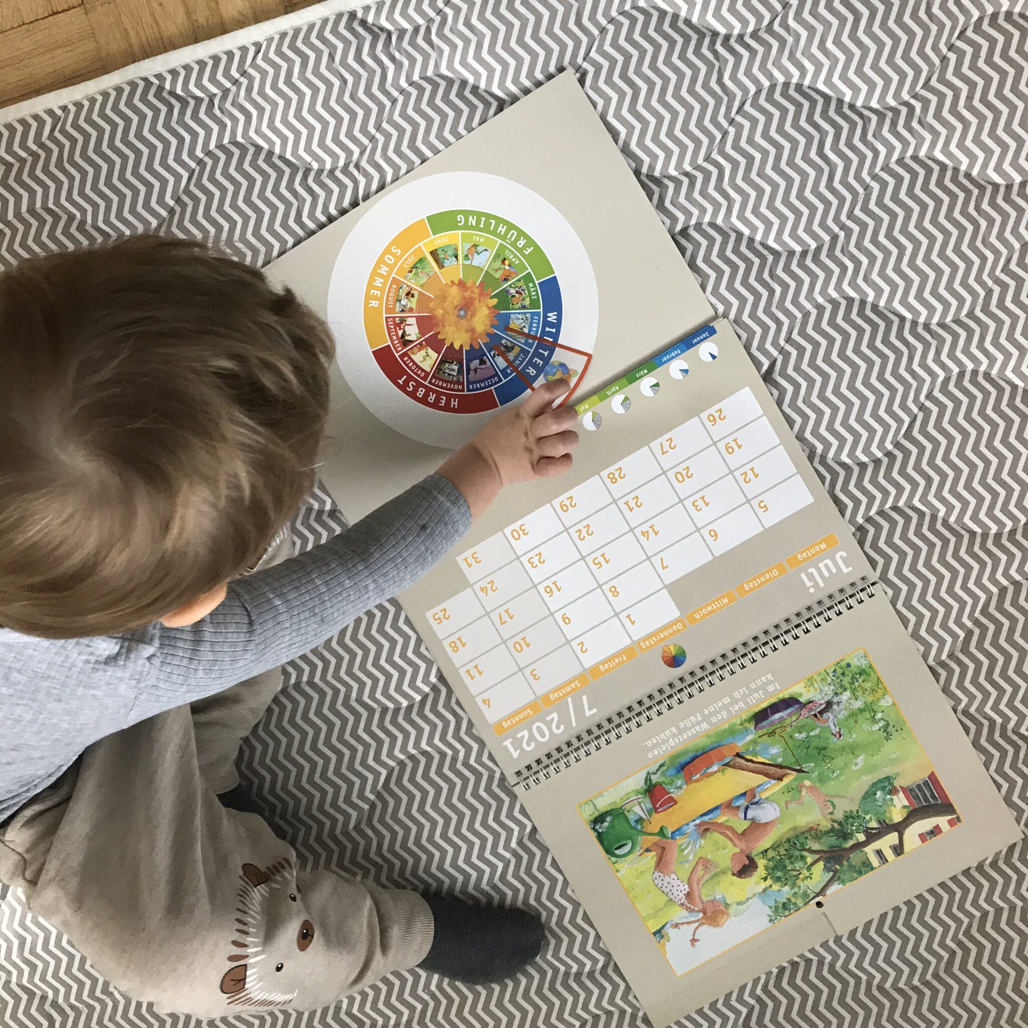 Ein Kalender für Kinder - Montessori-inspiriert - DIY Inspiration 